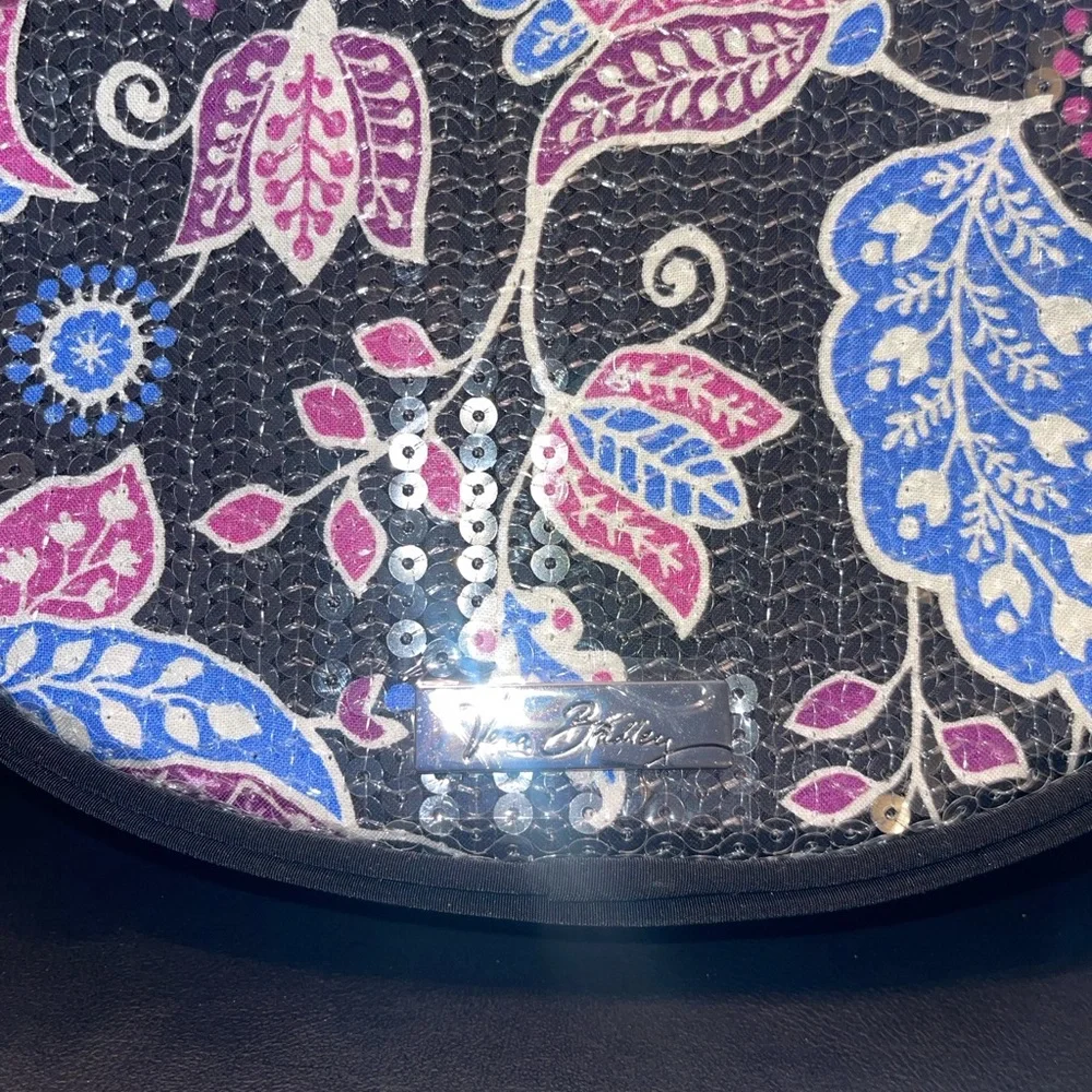 Vera Bradley Black and Blue‎ Floral Crossbody Bag